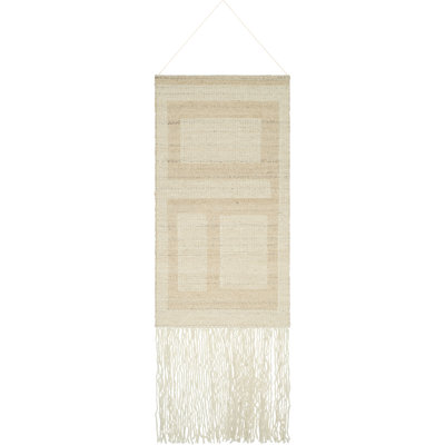 Jediael 60" H Cotton and Wool Handmade Macrame Wall Hanging 