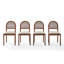 Ensemble de chaises de salle à manger 4 pièces Pamelia