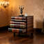Table de chevet bibliothèque en bois massif