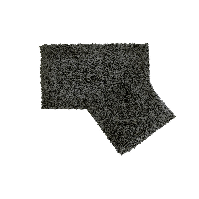Delphinia Non-Slip Bathroom Set, Grey