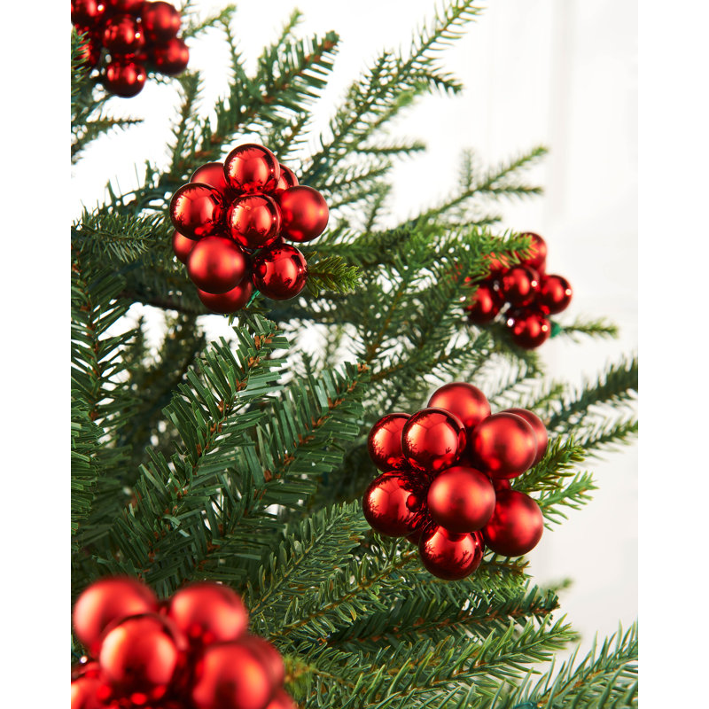 11cm Solid Colour Plastic / Acrylic Bauble, Christmas Red