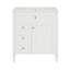 Meuble-lavabo de 30 po avec lavabo supérieur, meuble-lavabo moderne avec 2 tiroirs et tiroir escamotable, meuble-lavabo simple-1108128375