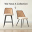 Tabouret de comptoir rembourré en rotin 26,5 po