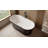 CELESTE 70"x32" Freestanding Soaking Bath with Chrome & White Toe Tap Drains-113257858