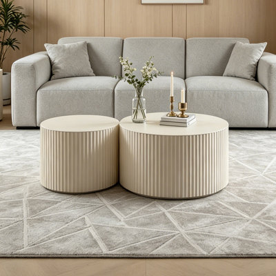 Round Wood Coffee Table