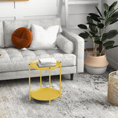 Eucleides Steel Tray Top End Table