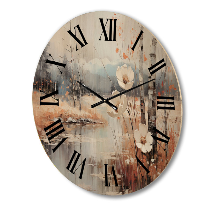 Mccullock Solid Wood Wall Clock, Medium
