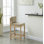 Tabouret de comptoir Carisa Boucle