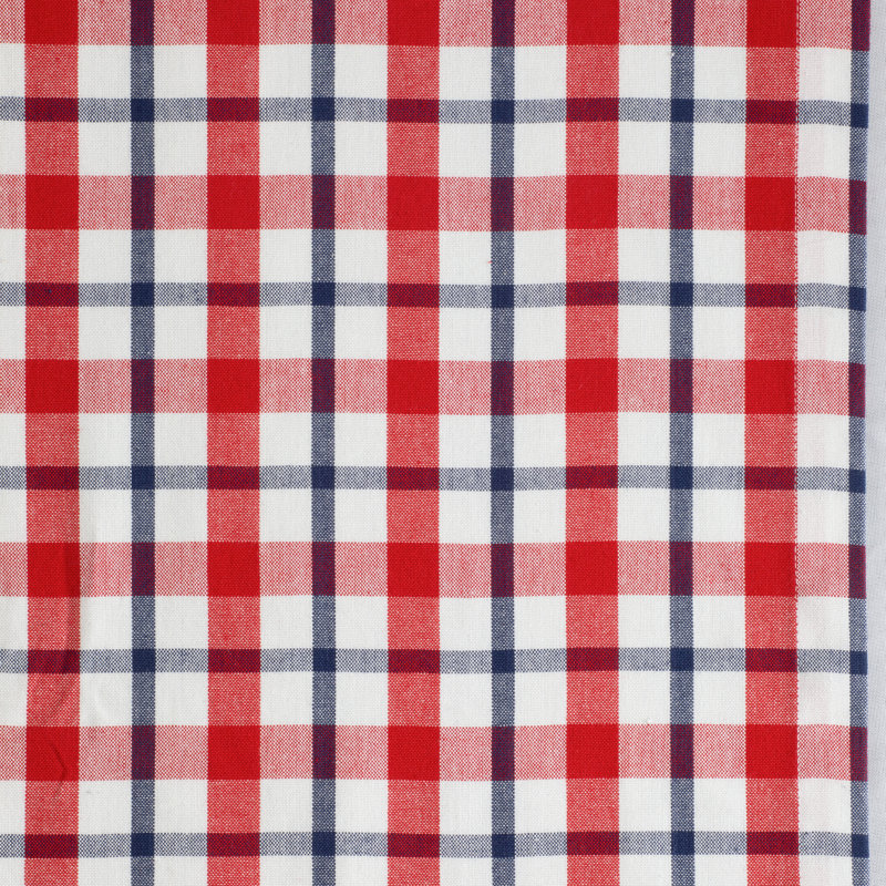Del Mar Plaid 100% Cotton Tablecloth, 72" L x 14" W