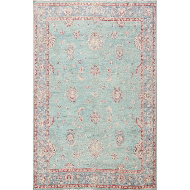 One-of-a-Kind 8'3" X 9'7" New Age Wool Area Rug in Blue