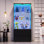 70''H Display Cabinet With Motion Sensor Lights
