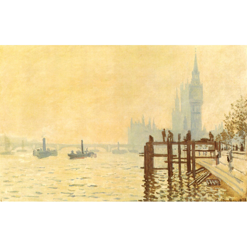 La Tamise sous Westminster, H 15 po x l 24 po