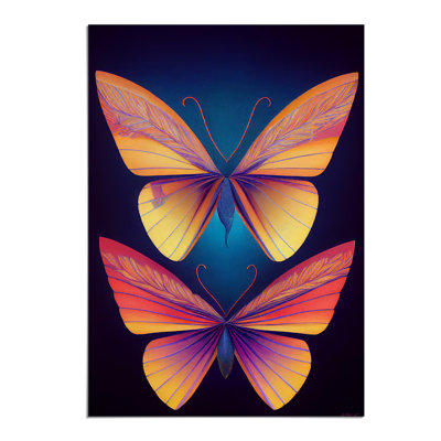 Vivid Butterflies - Wall Art