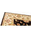 Tapis noir et ivoire de haute qualité noué à la main