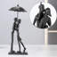 Statue de couple, sculptures en fer pour la décoration intérieure