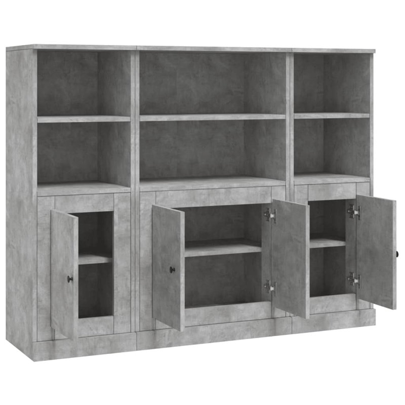 Ilgaz 35.5cm Sideboard, Concrete Grey