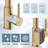 Dual-Function Sprinkler Kitchen Faucet With Pull-Down Sprinkler, Stainless Steel Faucet, Single-Handle Spring-Loaded Kitchen Faucet-114382052