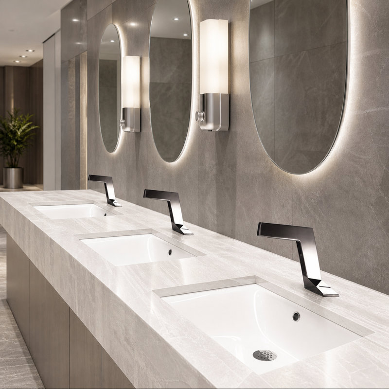 Robinet automatique à capteur de mouvement Bravat - Solution hygiénique et mains libres pour les toilettes