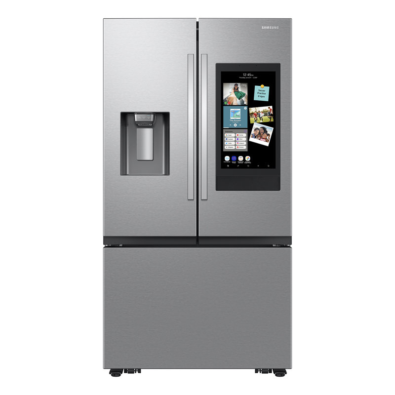Samsung 25 cu. ft. Mega Capacity Counter Depth 3-Door French Door Refrigerator with Family Hub in Fingerprint Resistant Stainless Steel