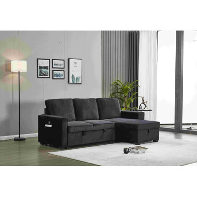 Malachi Upholstered L-Shaped Sectional Reversible