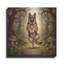  «German Shepherd Yoga Tree Pose» par Rich Monet, art mural en métal, 36 po x 36 po-1147499368