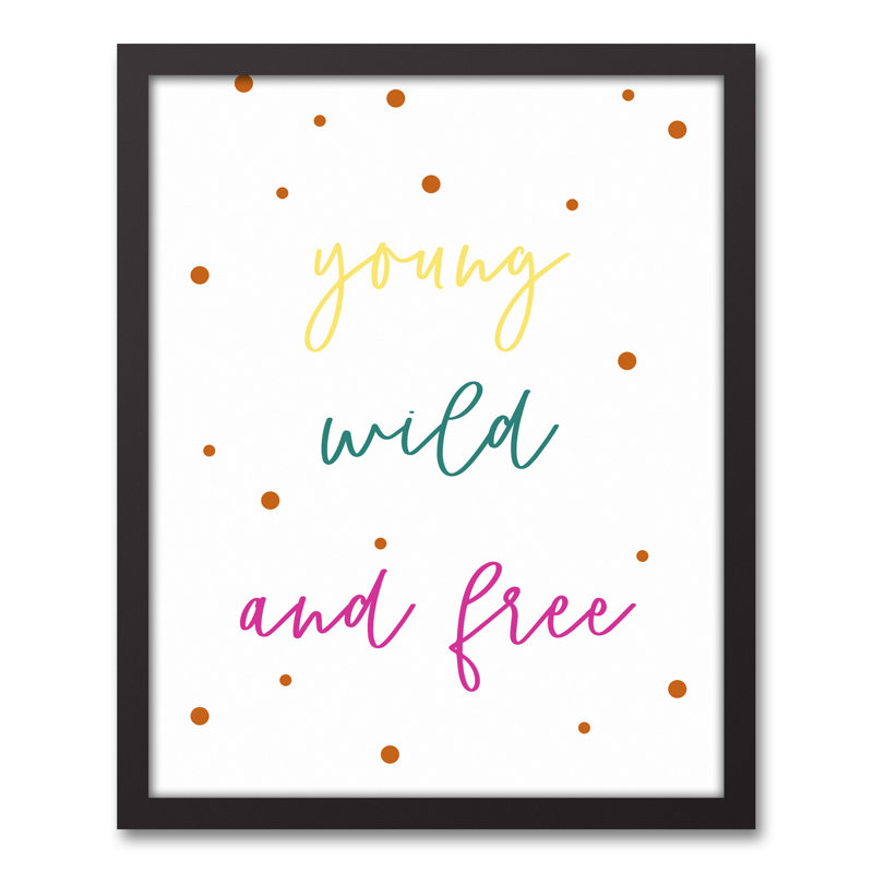 «Young Wild», art encadré gratuit, H 21,75 po x l 17,75 po x P 1,75 po