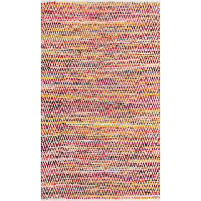Drakeford Cotton Chevron Indoor Rug
