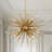 Chisem 9 - Light Gold Sputnik Pendant