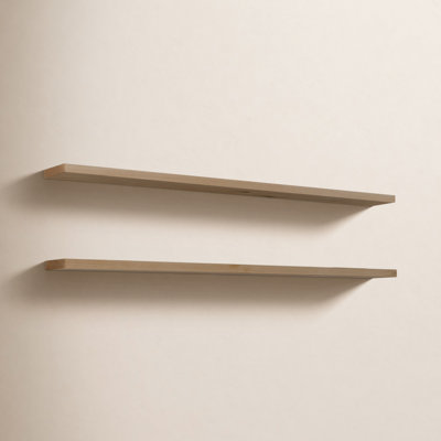Nineveh Solid White Oak Floating Shelves