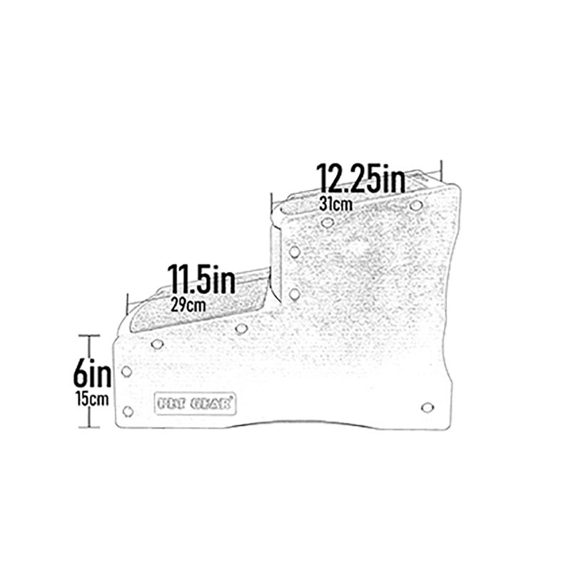 Escalier 2 marches pour animaux Easy Step II, H 16 po x l 16 po x P 22 po, Sauge