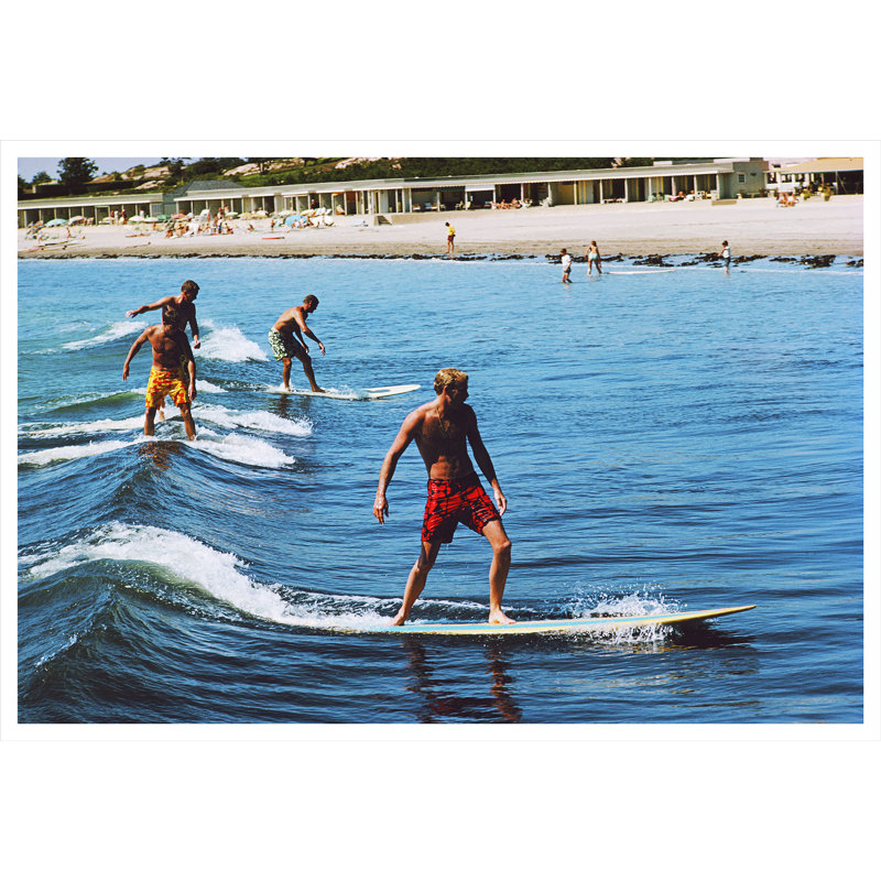 Surfing Brothers Print by Slim Aarons, 32.5" H x 48.5" W x 0.1" D, Unframed