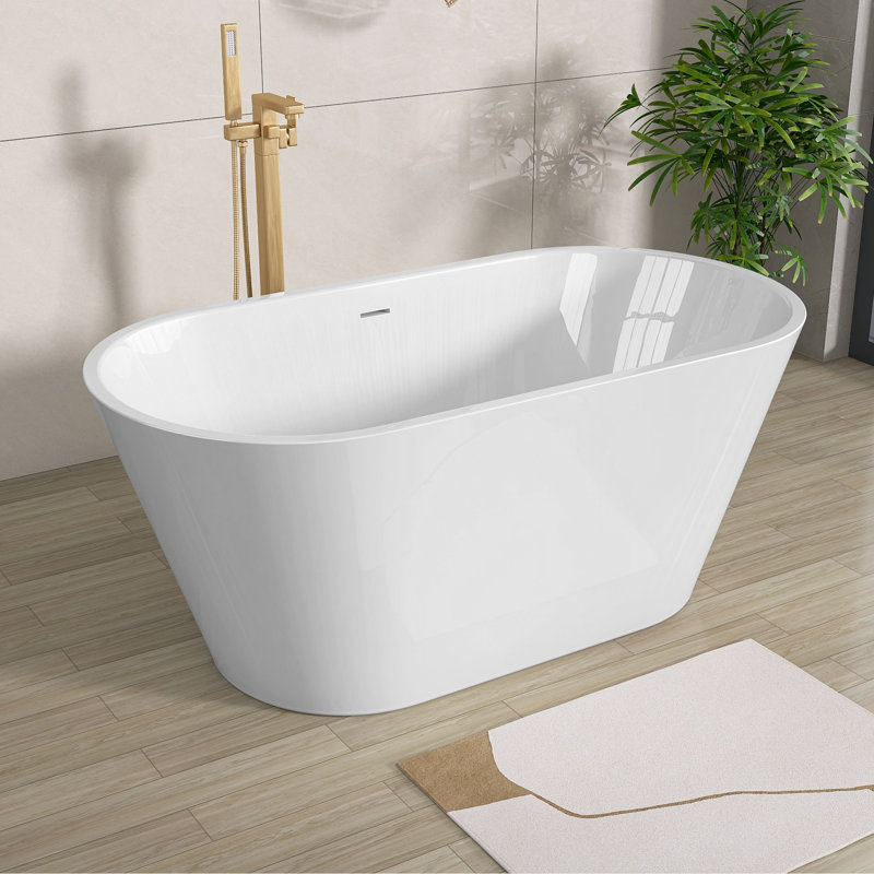 Classic Oval Shape Acrylic Free Standing Tub