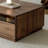 Black walnut all solid wood end table-110379955