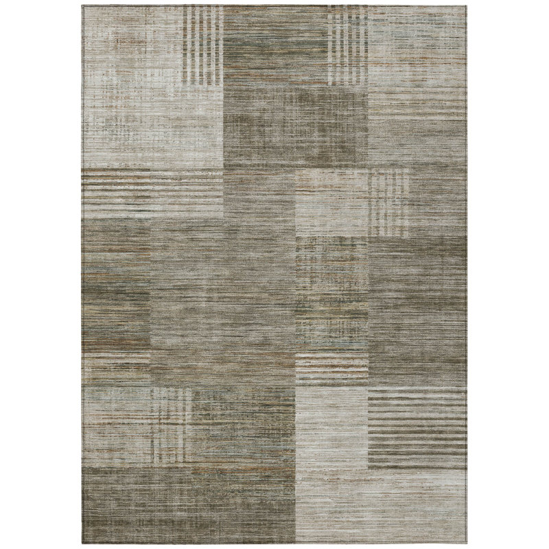 Machine Washable Indoor/Outdoor Jacinto ACN2149 Geometric Rug, Rectangle 8' x 10'