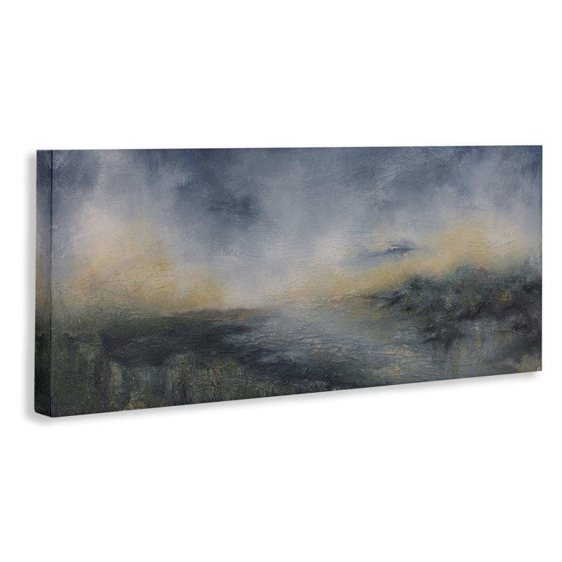 Art mural sur toile «Fame Islands Abstraction» par Lydia Orange br-360_CN, H 10 po x l 24 po