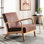 Fauteuil brun Mid Century
