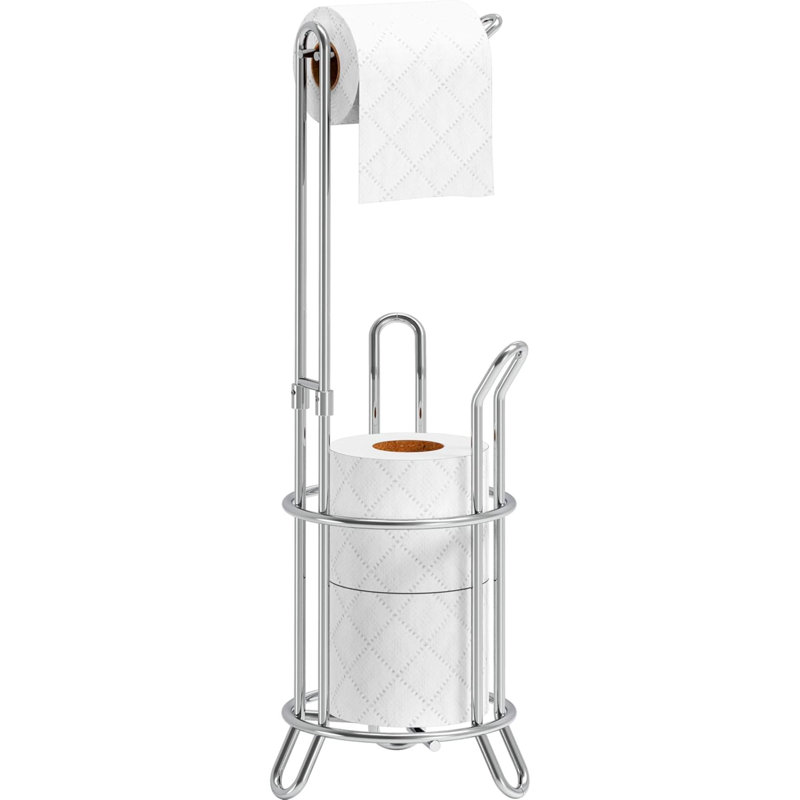 Porte-papier hygiénique pour salle de bain, chrome, Chrome