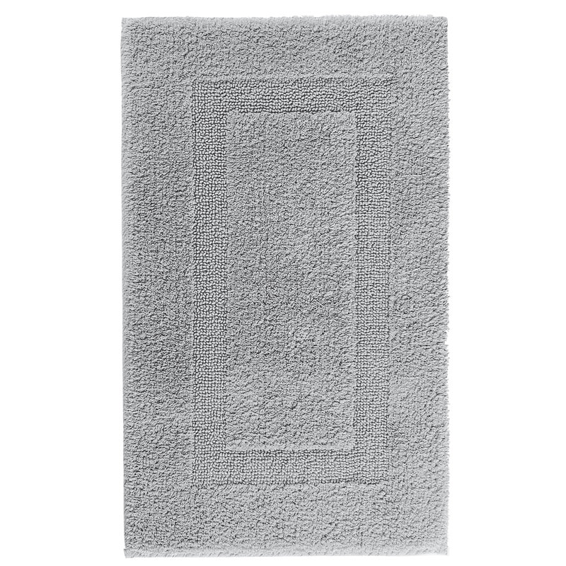 Classic Bath Rug, Silver, 24" W x 24" L