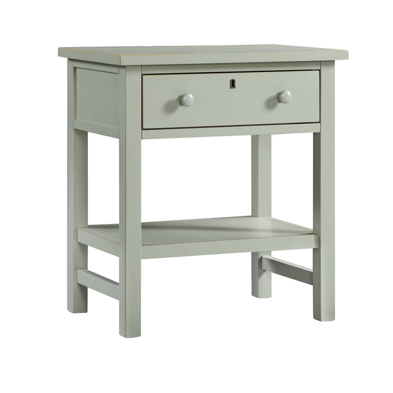Finley 1-drawer Storage Nightstand, Antique Gray