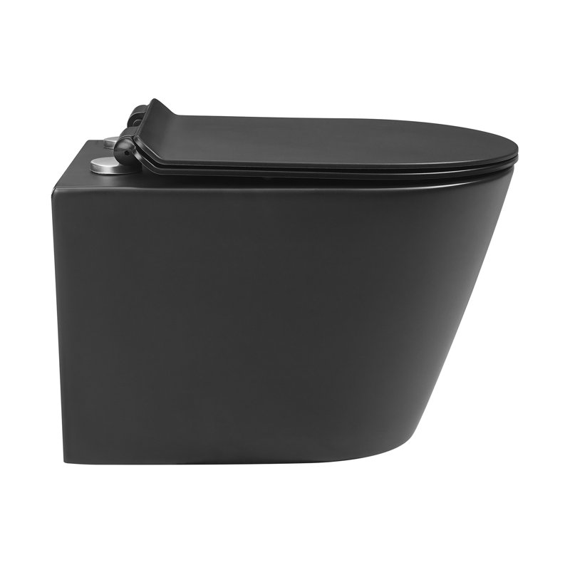 Cuvette de toilette Calice, Noir mat