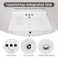 Ensemble de meuble-lavabo sur pied simple 24 po avec lavabo Modern-13902036-13902037