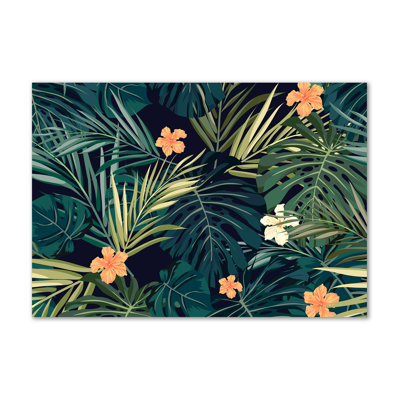 Tropical Leaves - Wrapped Canvas Print