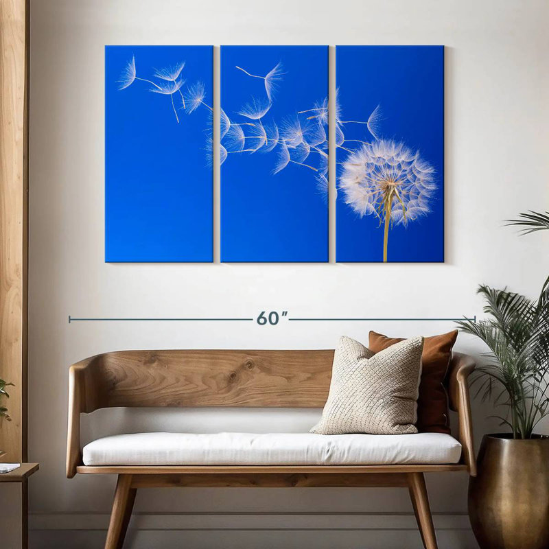 Harnek Dandelion Seeds Flying, H 32 po x l 50 po