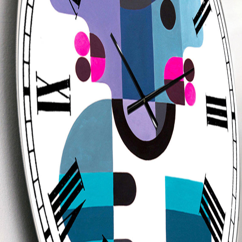 Out of Focus - Horloge murale Mid-Century surdimensionnée, Petit