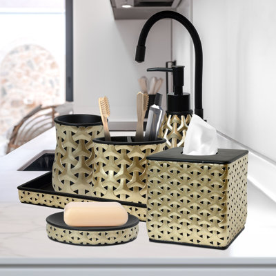 Ensemble d'accessoires de salle de bain Seidman, 6 pièces