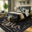 Tapis noir Palas-1384622324
