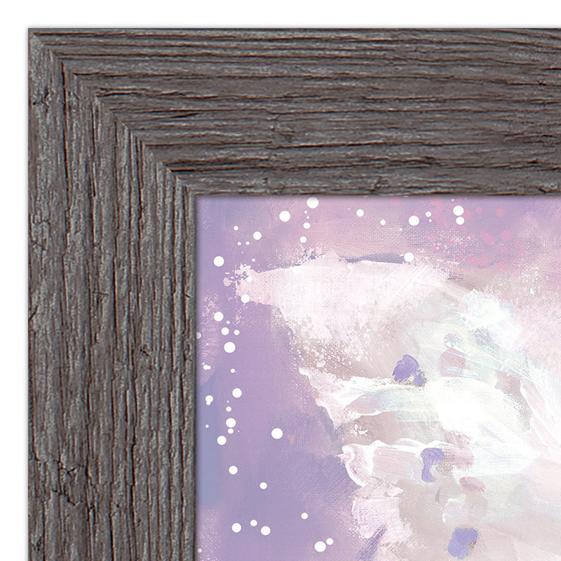 «Purple Butterfly», reproduction encadrée, gris, H 11 po x l 14 po x P 0,75 po