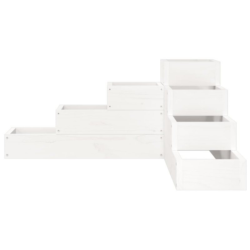 Aishe Planter Box, White, 36cm H x 80.5cm W x 79cm D