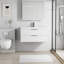 Ensemble de meuble-lavabo mural simple Sharee avec comptoir d'évier, robinet et drain en alliage de zinc, armoire flottante avec tiroirs à fermeture en douceur-1709662306-1709662307