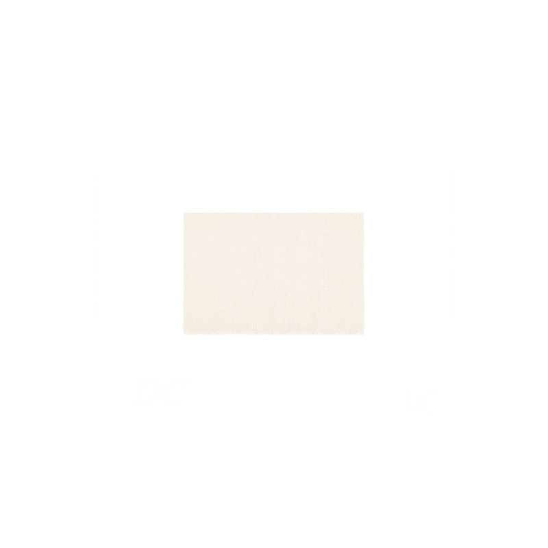 Bath Rug For Living Room Bedroom, Single- 30" L x 20" W, Ivory